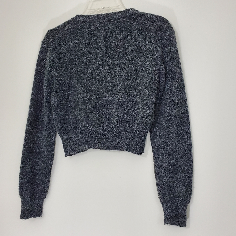 By Design Gray Fuzzy Sweater. Size Small - Picture 10 of 11